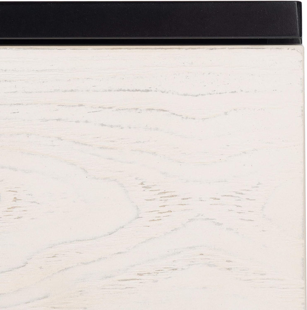 Safavieh Home Collection Genevieve Black/White Washed 2-Drawer Nightstand