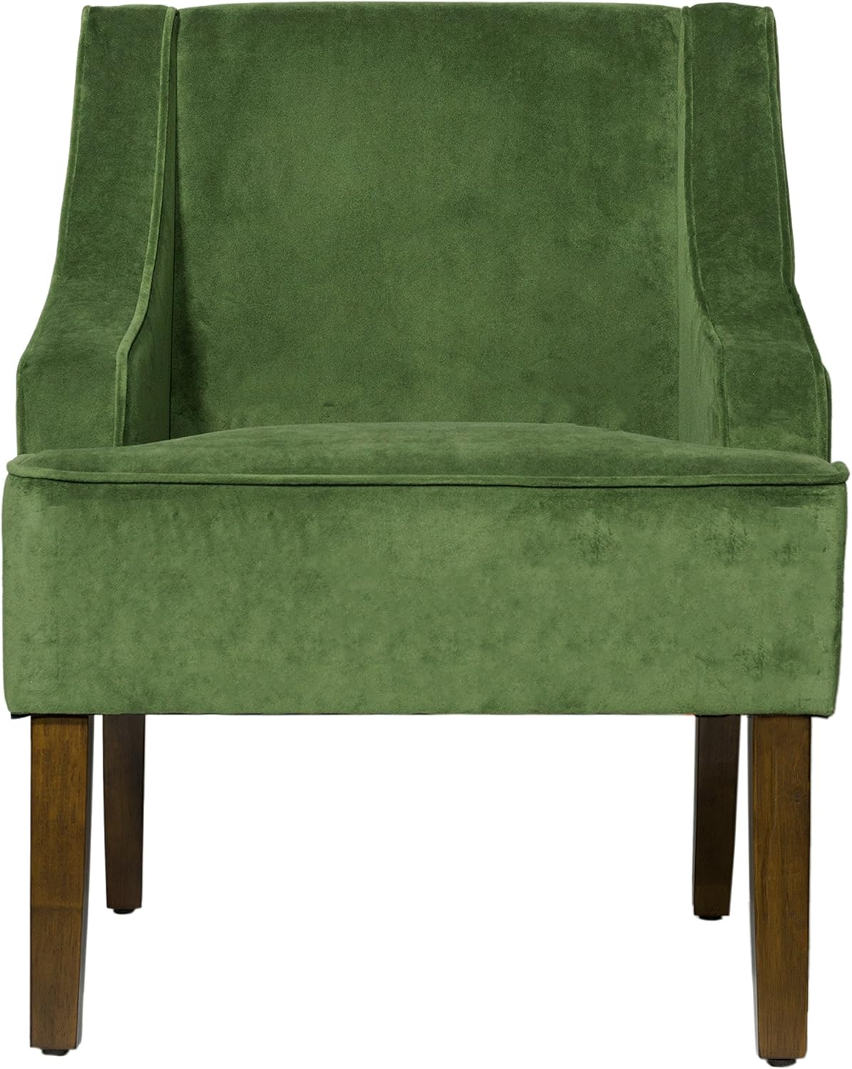 HomePop Classic Swoop Arm Accent Chair - Dark Green