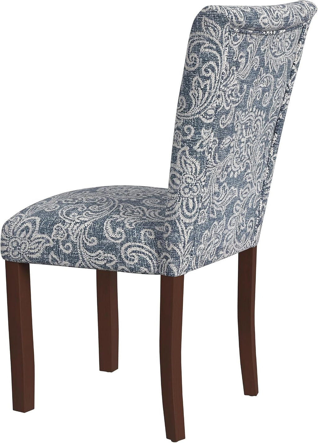 HomePop Classic Parsons Dining Chair -Denim Jacobean Print (Set of 2)