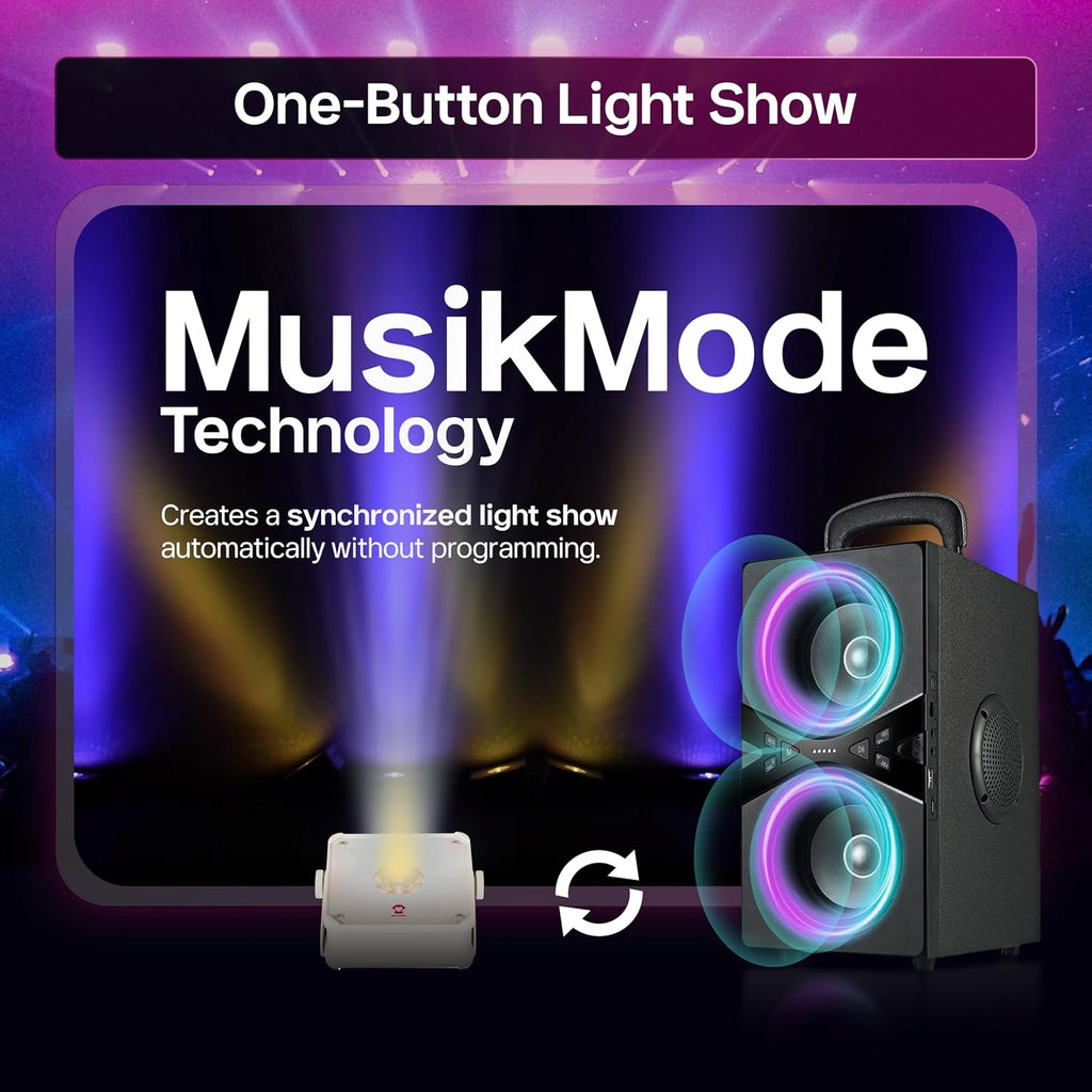 Ape Labs Maxi 2+ IP RGBaW LED Uplight with AmberWhite Technology, 29 Color Presets for Event & Wedding - IP65 14 hrs Rechargeable Battery with Remote (Sold Separately), Wireless DMX App Control - Solo