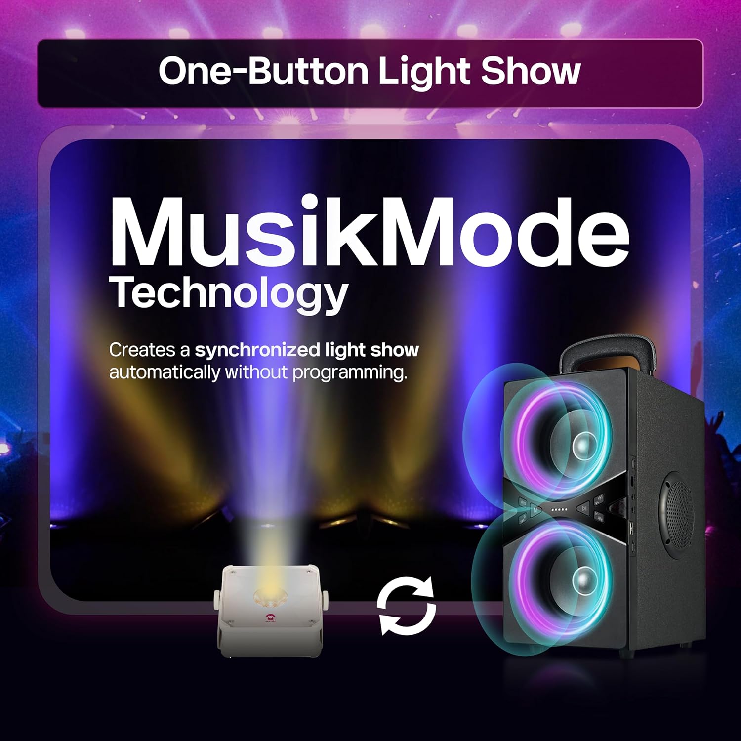 Ape Labs Maxi 2+ IP RGBaW LED Uplight with AmberWhite Technology, 29 Color Presets for Event & Wedding - IP65 14 hrs Rechargeable Battery with Remote (Sold Separately), Wireless DMX App Control - Solo
