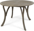 Christopher Knight Home Adn Outdoor 47' Round Acacia Wood Dining Table, Grey