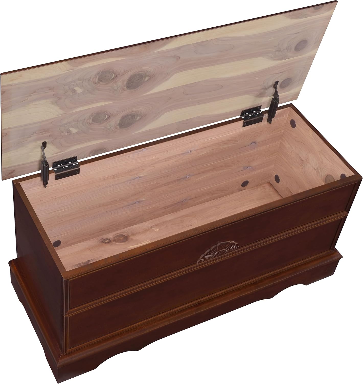 Coaster Home Furnishings - Paula - Wood - Cedar Chest with Storage Trunk, Rectangular Shape and Traditional Style - Bedroom - 40-Inch - Warm Brown - 4694