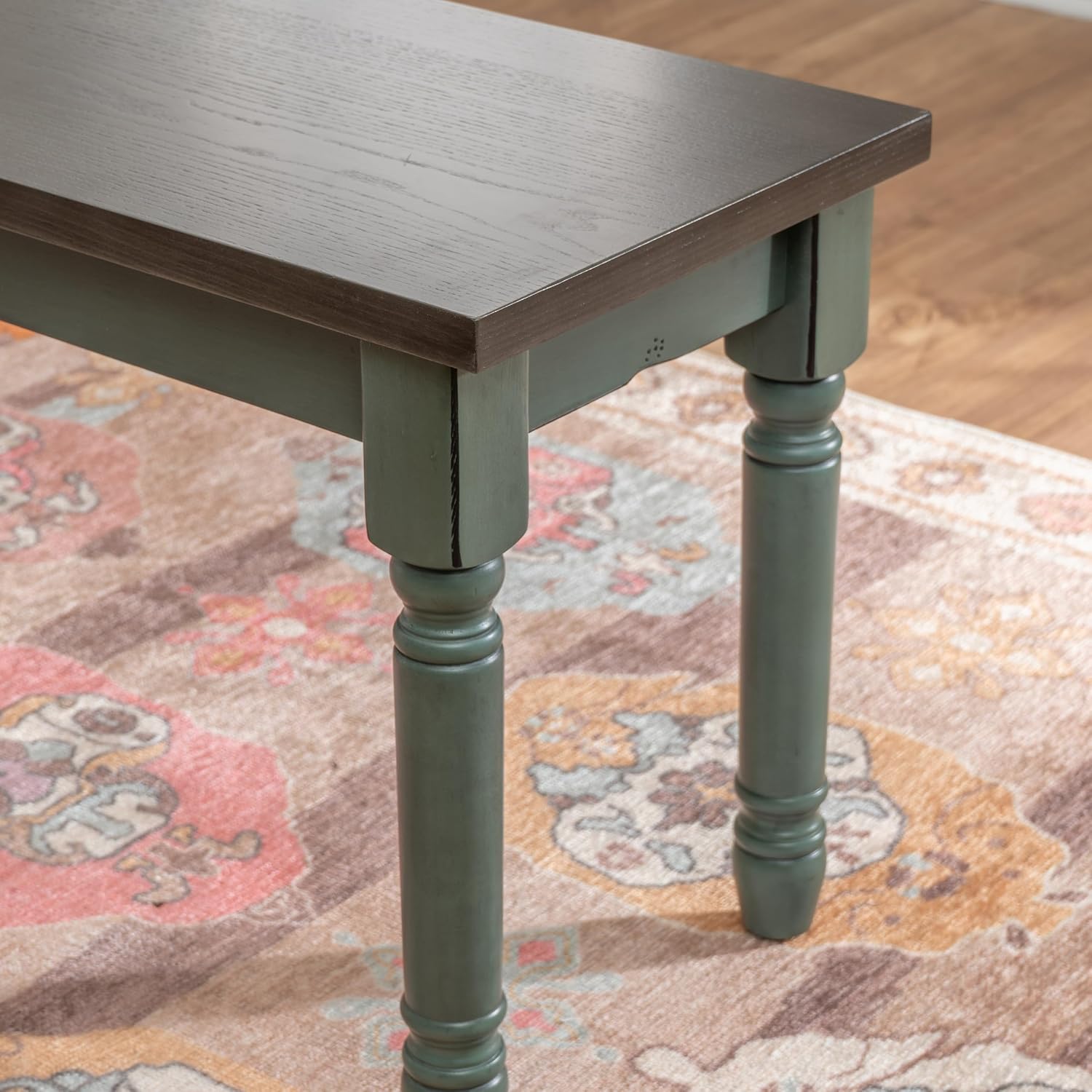 Powell Furniture Willow Dining Bench, Multicolor, 40'W x 14.02'D x 18.31'H