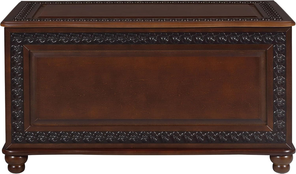 Coaster Home Furnishings - Finlay - Wood - Cedar Chest with Flip-Open Top, Safety Hinge, Lined Interior and Traditional Style - Bedroom - 40-Inch - Dark Tobacco - 900012