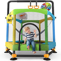 Twinkoo Toddler Trampoline for Kids with Foam Handle, Anti-Tilt Frame & Thick Padded Spring Cover, Indoor Outdoor Mini Trampoline, Easy Assembly Active Play Toy Gift for Boys Girls