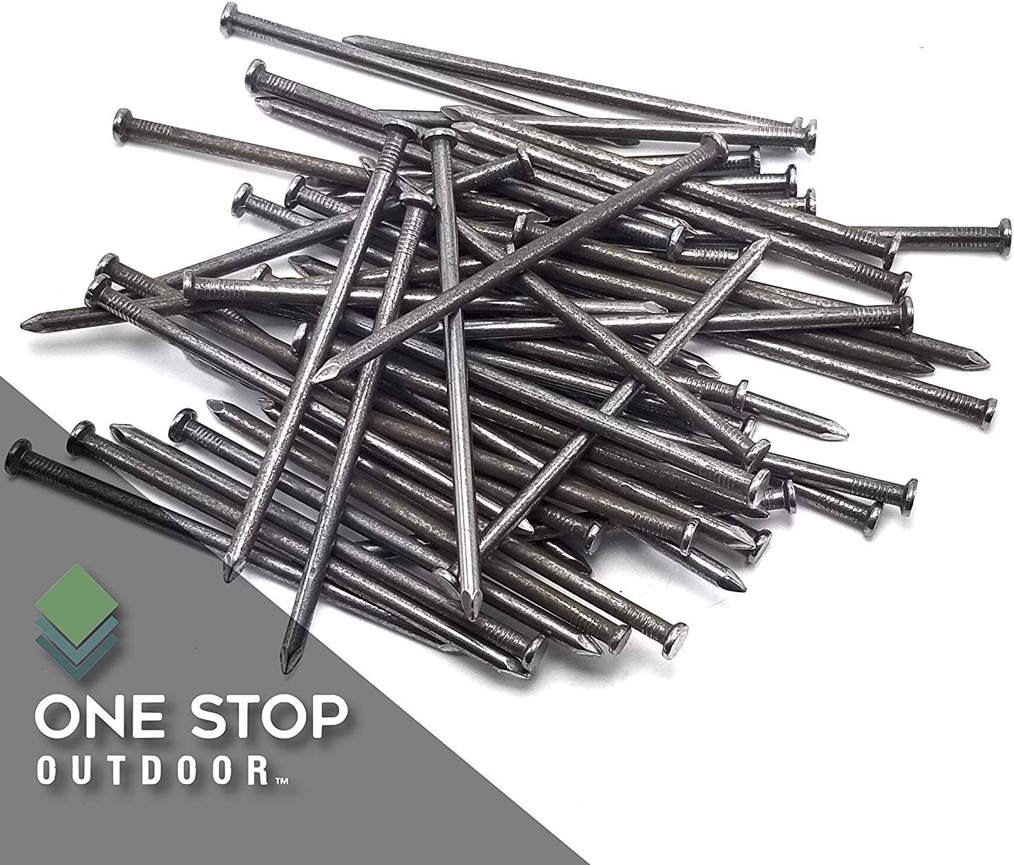 500-PACK - USA Made LARGE Synthetic Grass Turf Nails 6' Stakes (50 Pounds) Non Galvanized Thick 4 Gauge, Will Rust for Extra Hold Landscape Spikes for Artificial Turf (Approximately 500 Nails Per Bag)