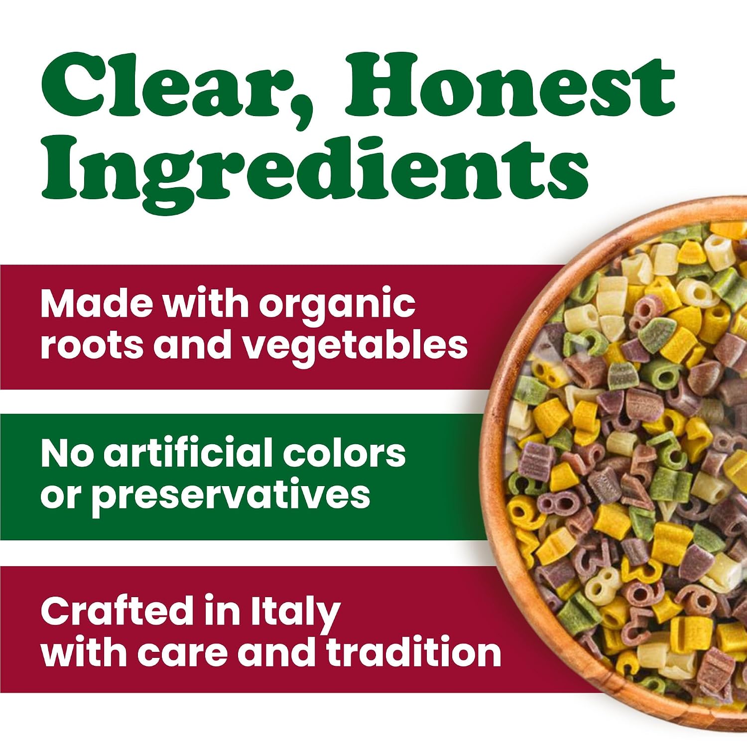 Food to Live Organic Numberini Pasta - Eat. Play. Learn, 8.8 oz (Pack of 24) – Multicolor Italian Fun Kid's Pasta, Made with Roots and Vegetables, Non-GMO, Bulk