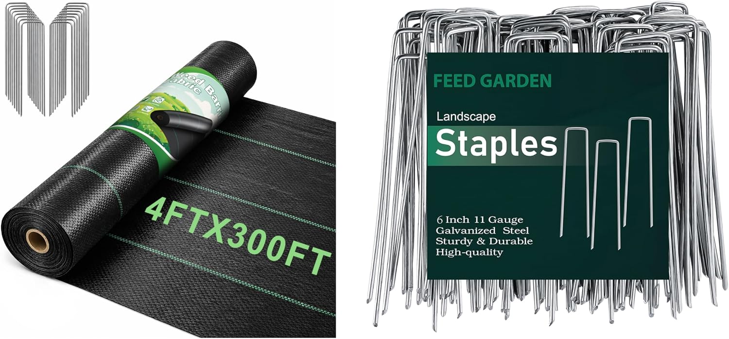 FEED GARDEN Landscape Staples & Landscape Fabric