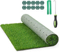 6x10FT Artificial Grass Pad Indoor Outdoor: Fake Grass Turf with Drainage Holes, Pet-Friendly Dog Grass Mat, Perfect for Garden Lawn Balcony Patio Backyard Wedding Christmas Decoration
