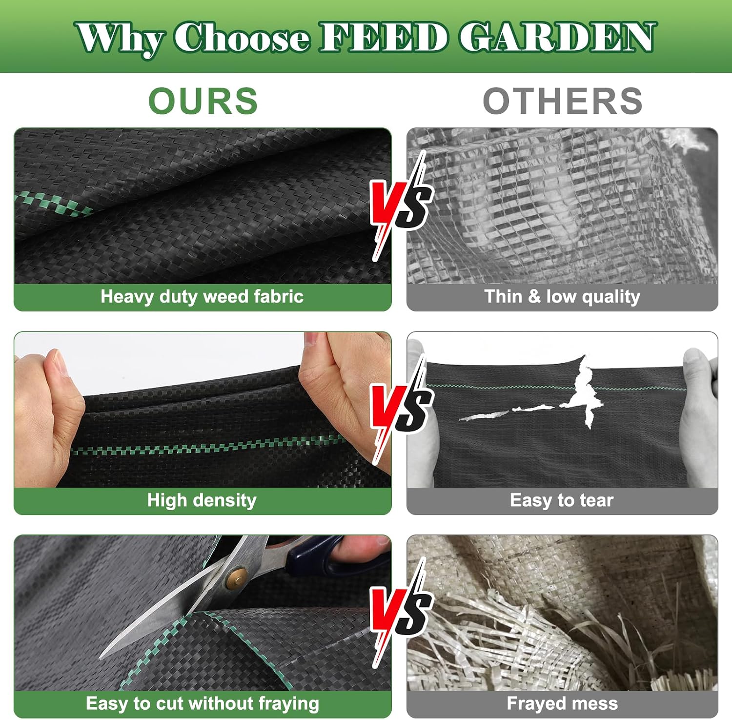 FEED GARDEN Landscape Staples & Landscape Fabric