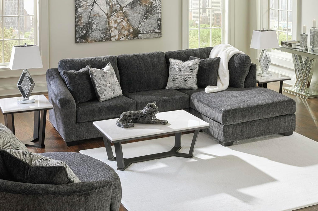 Signature Design by Ashley Biddeford Transitional Upholstered Oversized Swivel Accent Chair with 3 Accent Pillows, Black