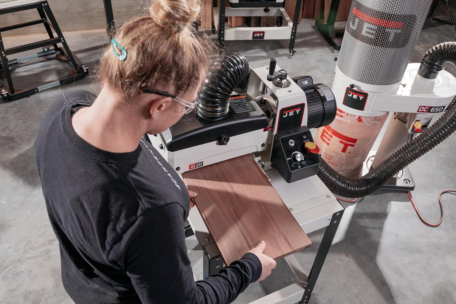 JET 10-Inch Benchtop Drum Sander, 1 HP, 115V 1Ph (Model JWDS-1020)