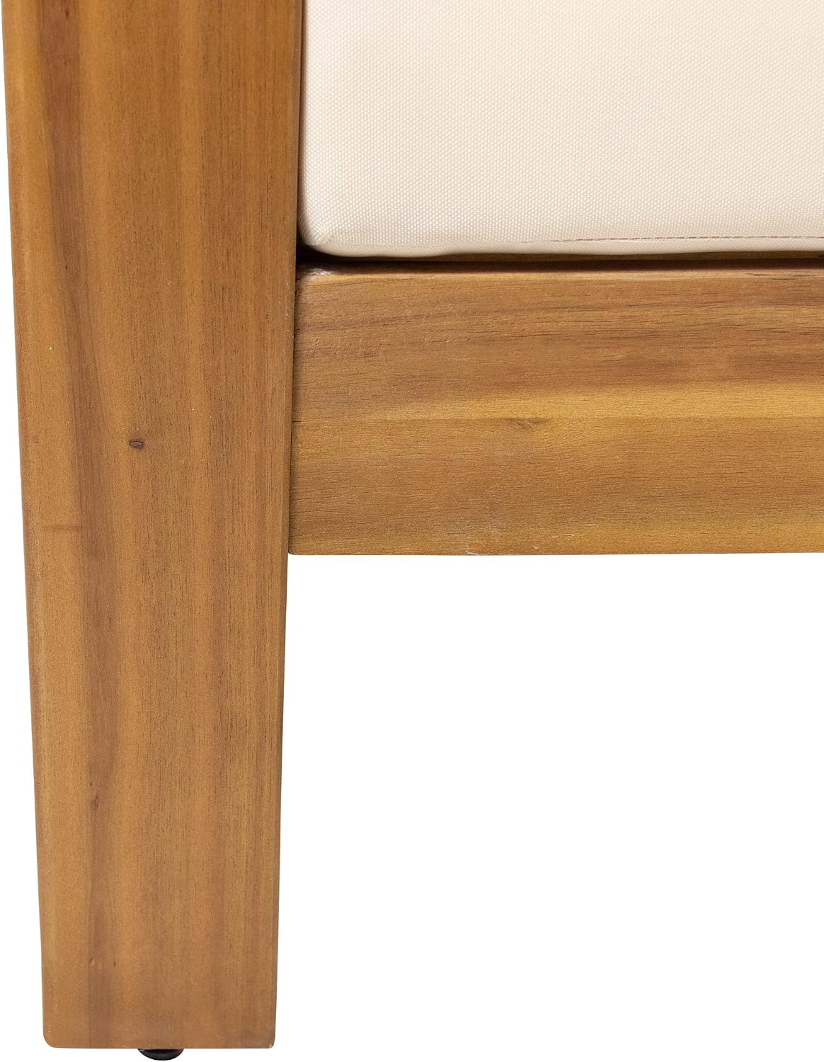 Christopher Knight Home Louver Club Chairs, Teak + Cream