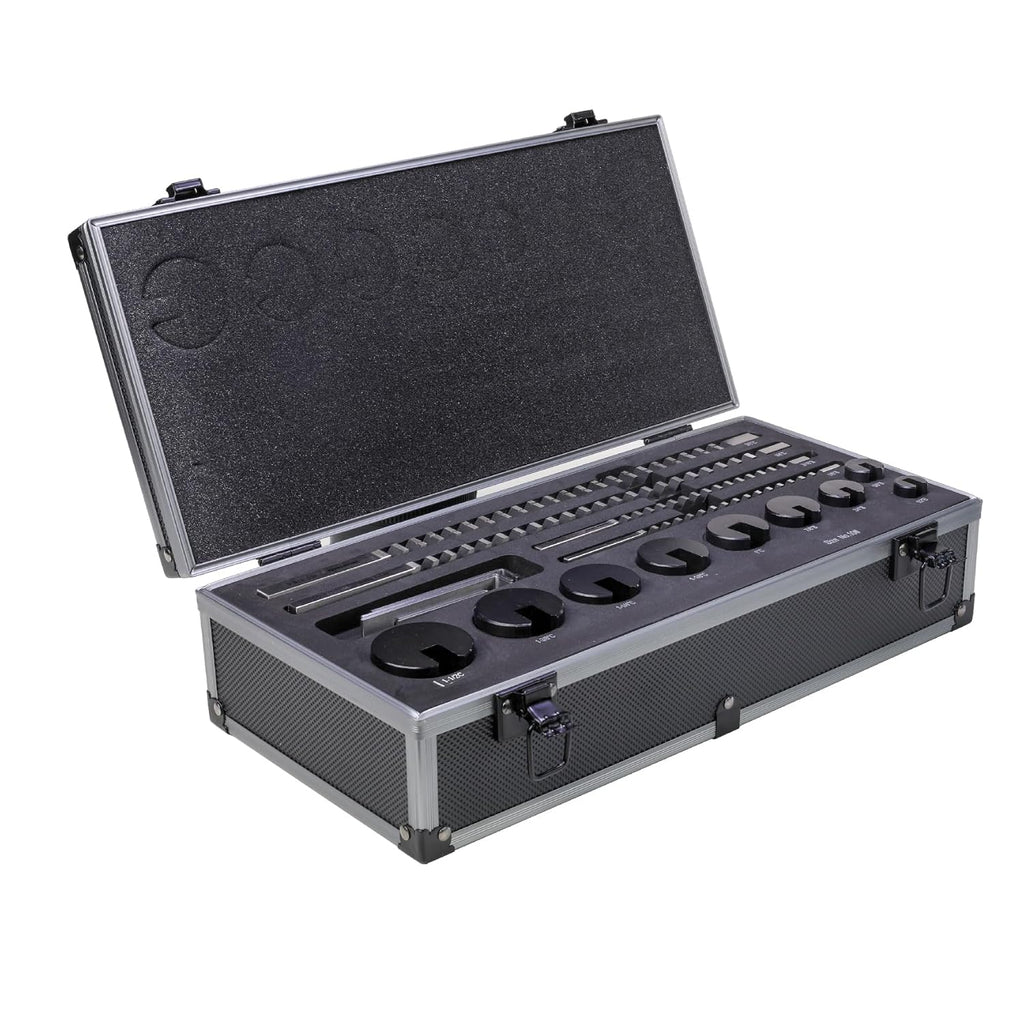 No.10 Keyway Broach Sets 18 Pcs Inch HSS Industrial Tools with 4 Broaches, 9 Bushings and 5 Shims