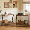 Solid Wood End Table with Storage Shelf, Small Accent Table for Living Room, Bedroom, or Office, Easy Assembly, Compact Side Table for Tight Spaces