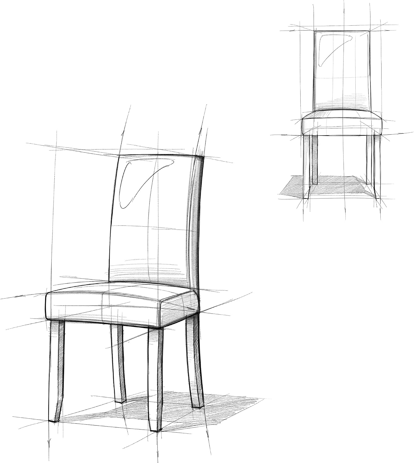 SIMPLIHOME Acadian Dining Chairs - Upholstered Solid Hardwood and Vegan Leather Parsons Chair Set in Satin Cream, Transitional Dining Room Seating with Padded Back and Seat (Set of 2)
