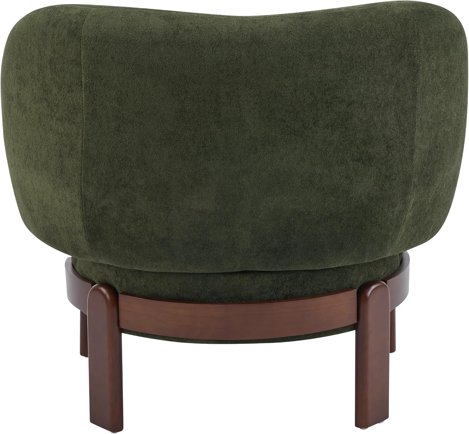 Christopher Knight Home Lily Wingback Accent Chair, Fabric Upholstered Club Chair, Solid Wood Single Lounge Sofa, Comfy Reading Chair for Living Room, Olive Green