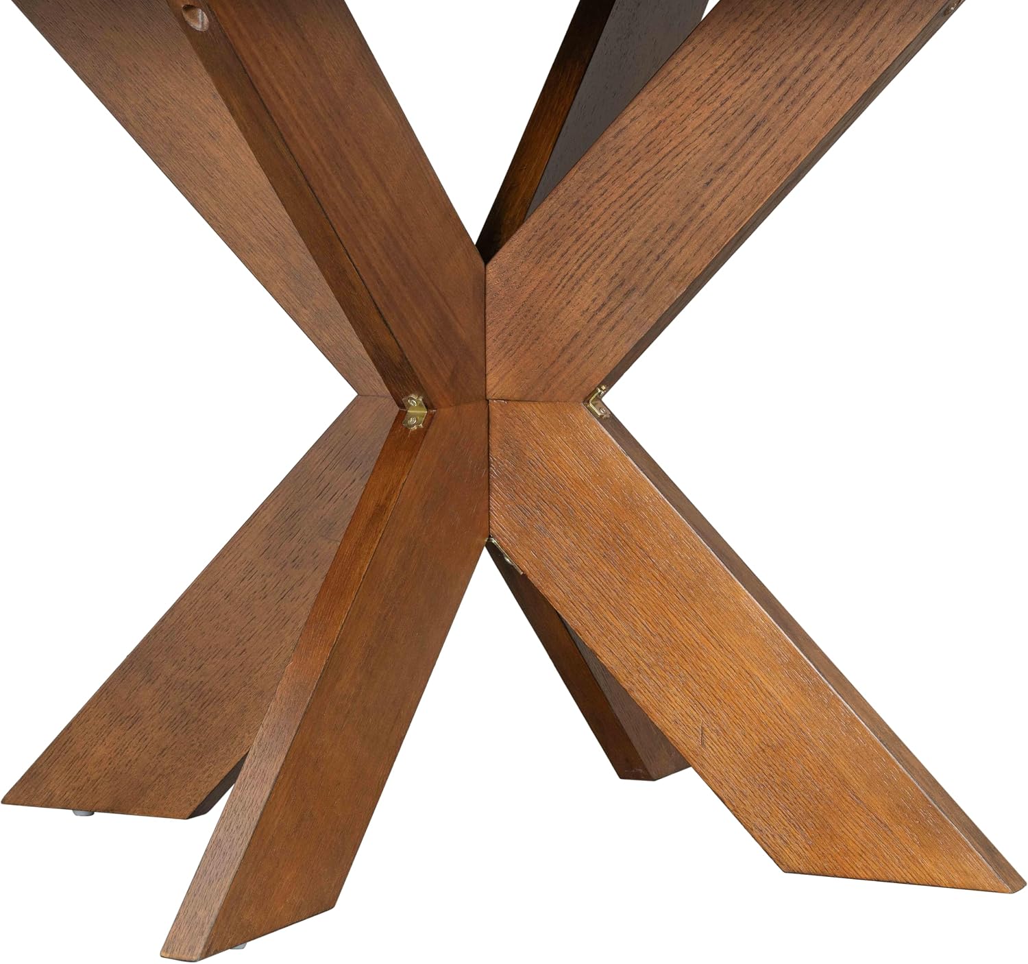 Christopher Knight Home Taliyah Round Dining Table for 5, MDF Round Top Modern Kitchen Table, Premium Quality Farmhouse Dining Room Table, Wooden Accent Table, Brown