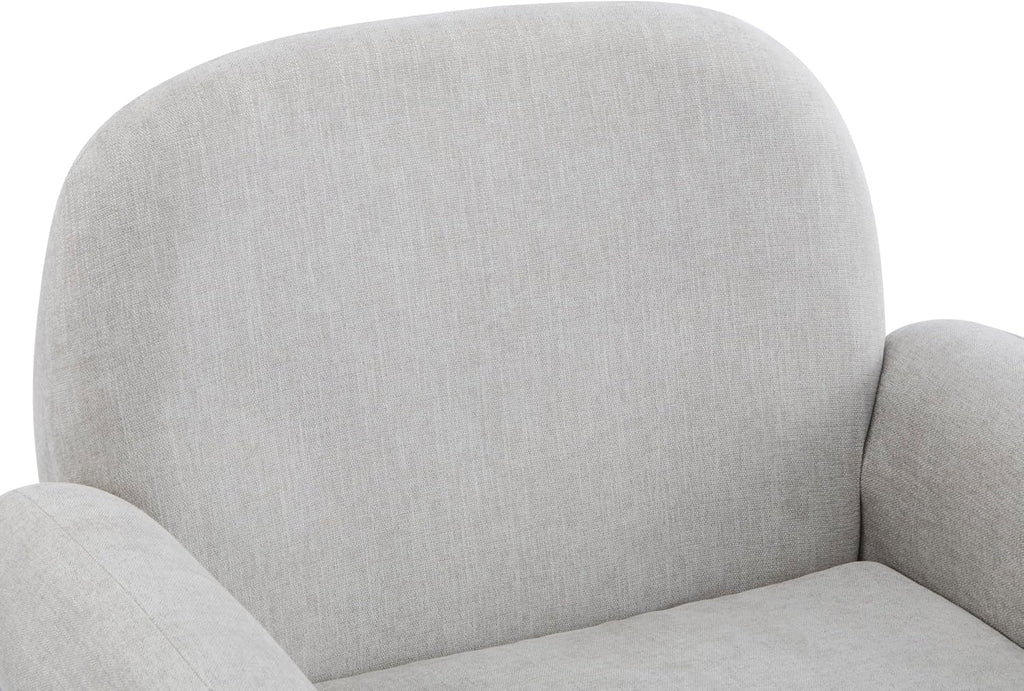 Christopher Knight Home Audrey Modern Fabric Upholstered Accent Chair, Living Room Low Profile Fabric Armchair, Wooden Comfy Reading Chair, Soft Seating Single Lounge Sofa, Light Grey