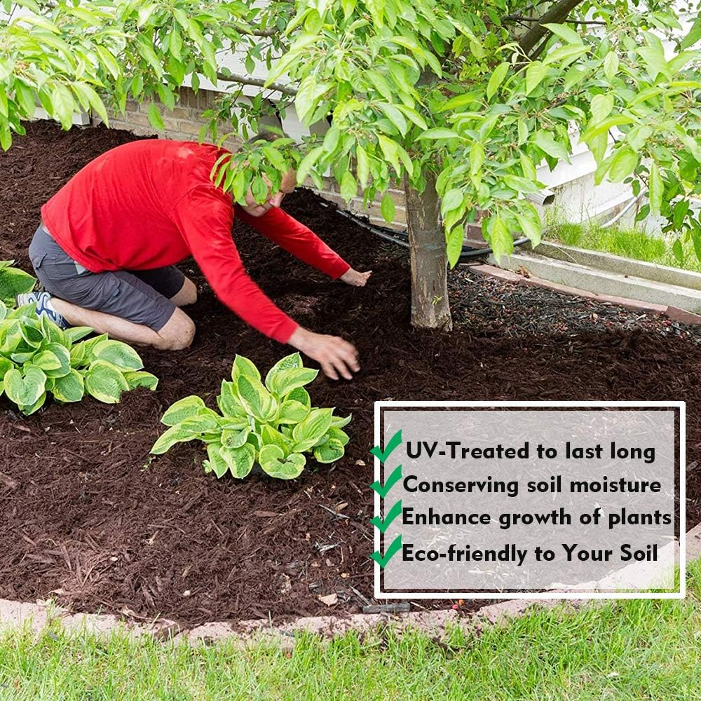 Premium 5oz Pro Weed Barrier Landscape Fabric Ground Cover Heavy Duty Commercial Anti-Weed Gardening Mat, 6ft x 300ft, Black