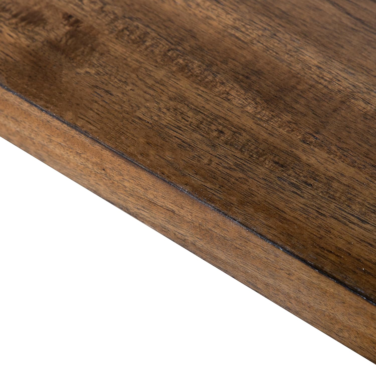 Furniture of America Zephyrine Rustic Solid Wood 76-inch Rectangle Dining Table with Trestle Base, Seats up to 6, Easy Assembly, for Home, Kitchen, Living Room, Brown