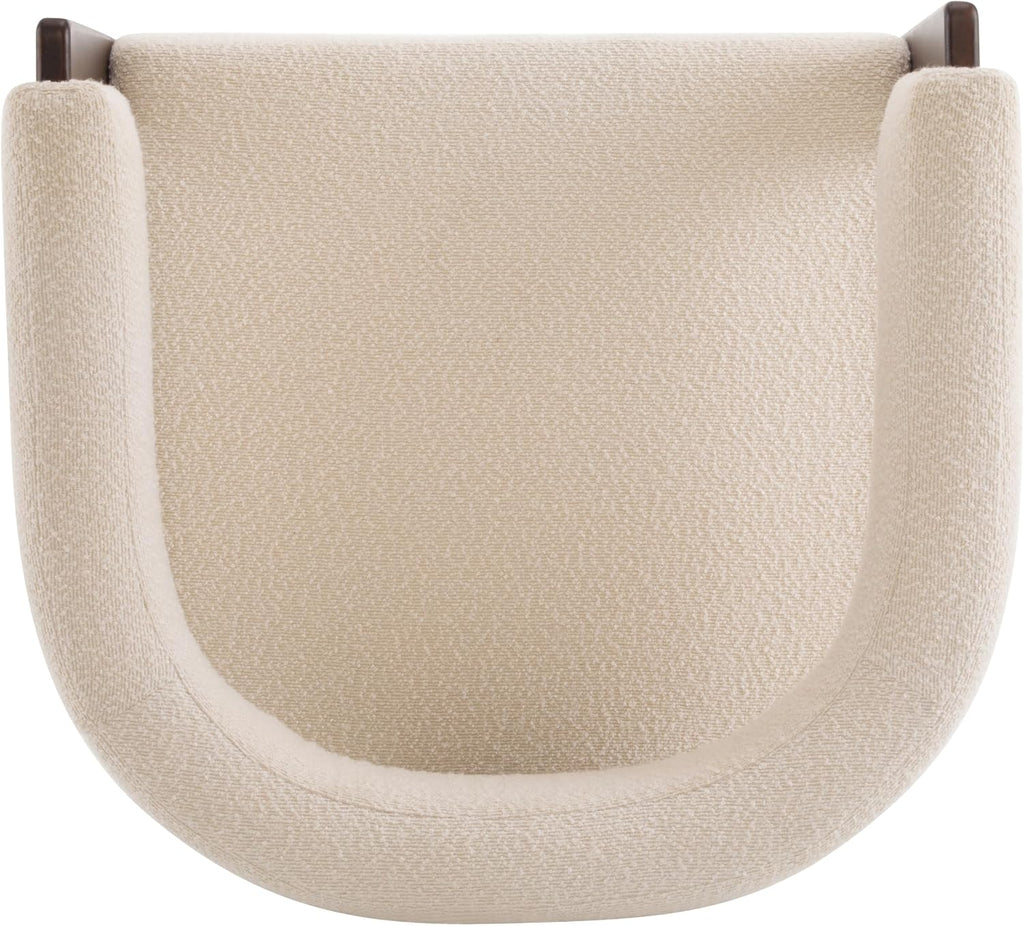Christopher Knight Home Nettie Modern Accent Chair for Living Room, Boucle Fabric Single Lounge Sofa Chair with Wooden Frame, Comfy Reading Chair for Bedroom, Lounge Armchair with Soft Cushion, Beige