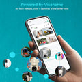 SOVMIKU Vicohome AI 2K Outdoor Solar Battery Security Cam & Indoor Plug-in Cam System, Two Way Audio, Motion Detection, 360° View, Easy to Setup, Color Night Vision, Audible Siren, 180 Days Care Plan