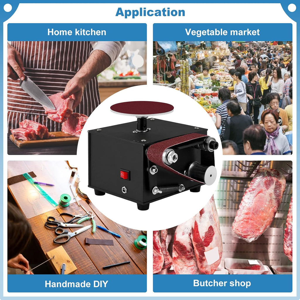 2 in 1 Mini Belt Disc Sander,4 Inch Sanding Disc Machine,1.18 x 13 inch Belt Sander 8000RPM for Knife Sharpening, Wood, Crafts, Metal, Stone, and Scissors Grinding