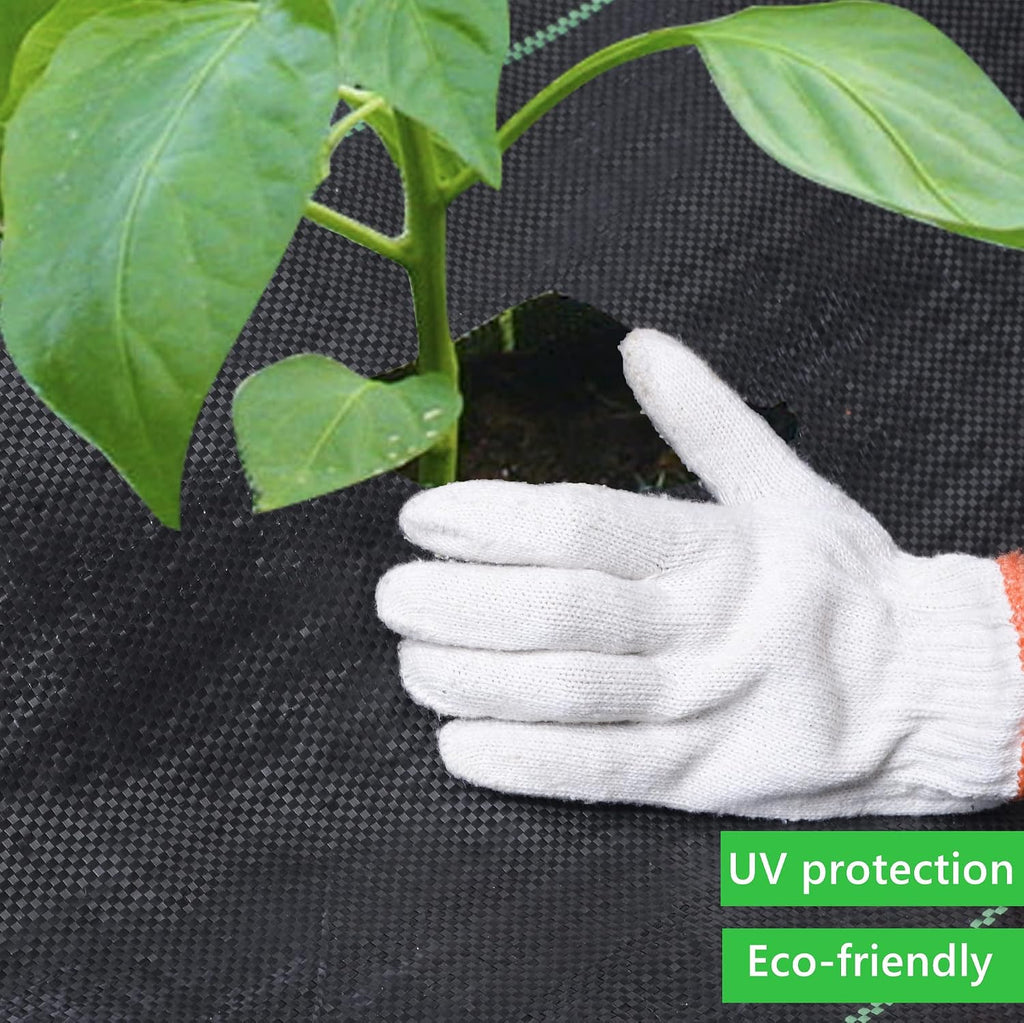 EXTRAEASY 6ftx330ft Weed Barrier Landscape Fabric Heavy Duty,Garden Weed Blocker Fabric,Landscaping Fabric Ground Cover,Geotextile Fabric for Underlayment,Commercial Driveway Fabric