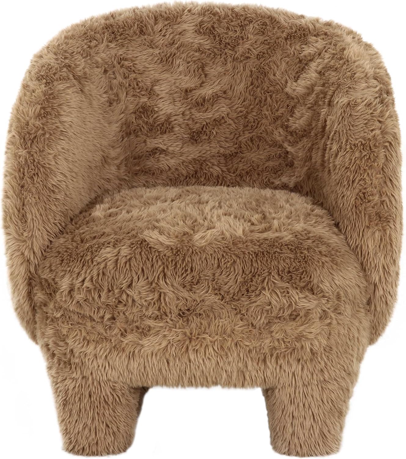 Tov Furniture Kiki Dark Taupe Vegan Shearling Accent Chair