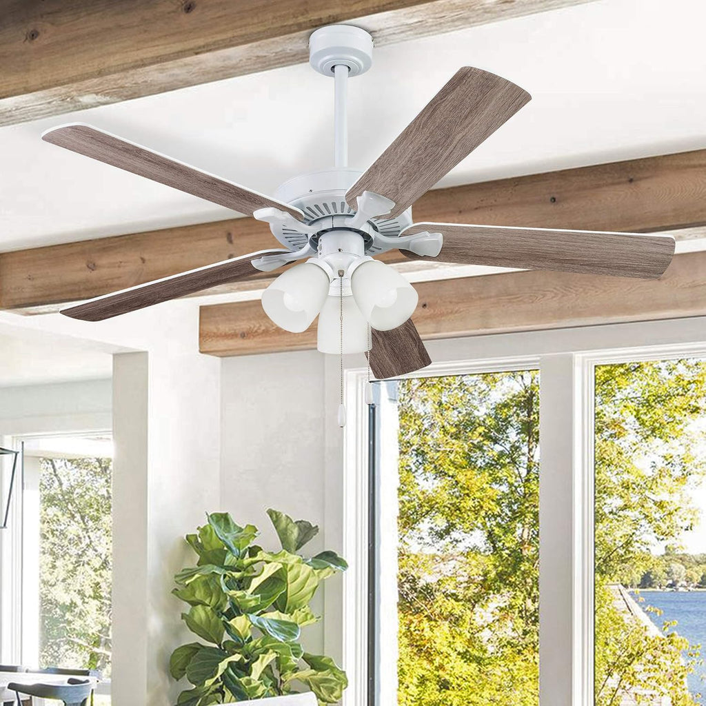 Portage Bay 51435 Stannor Ceiling Fan, 52, White