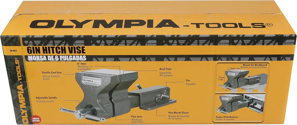 Olympia Tools Hitch Vise 38-652, 6 inches