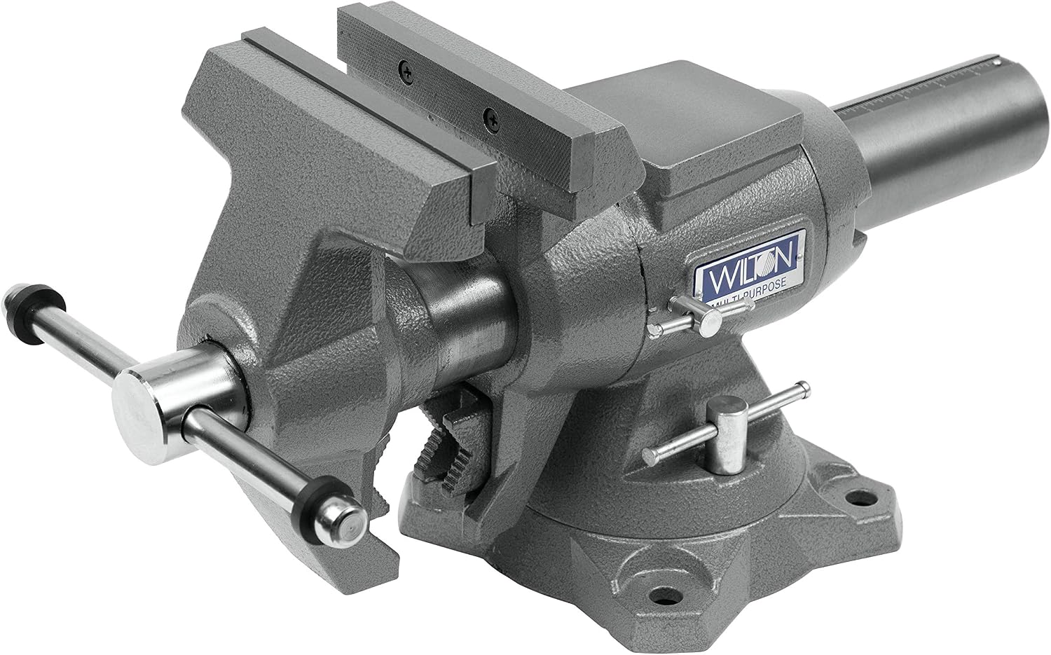Wilton Multi-Purpose Bench Vise, 6-1/2' Jaw Width, 6-1/4' Jaw Opening, 3-1/4' Throat (Model 650P)