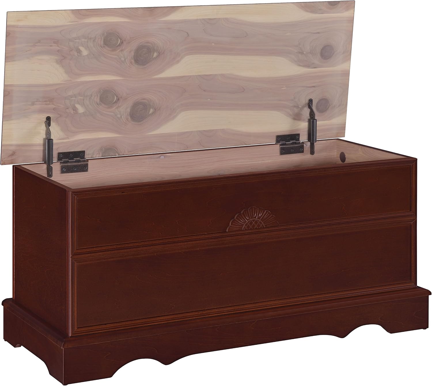 Coaster Home Furnishings - Paula - Wood - Cedar Chest with Storage Trunk, Rectangular Shape and Traditional Style - Bedroom - 40-Inch - Warm Brown - 4694