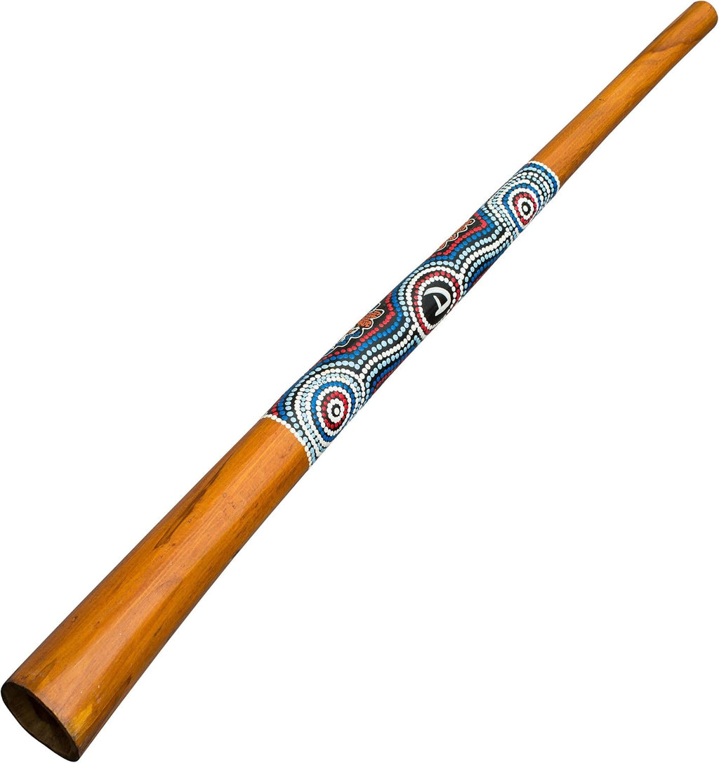 AT ''Dreamtime'' package: wooden didgeridoo 130cm - bag - wooden boomerang 40cm - rainstick/shaker 20cm