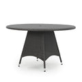 Christopher Knight Home Corsica Wicker Round Dining Table, Grey