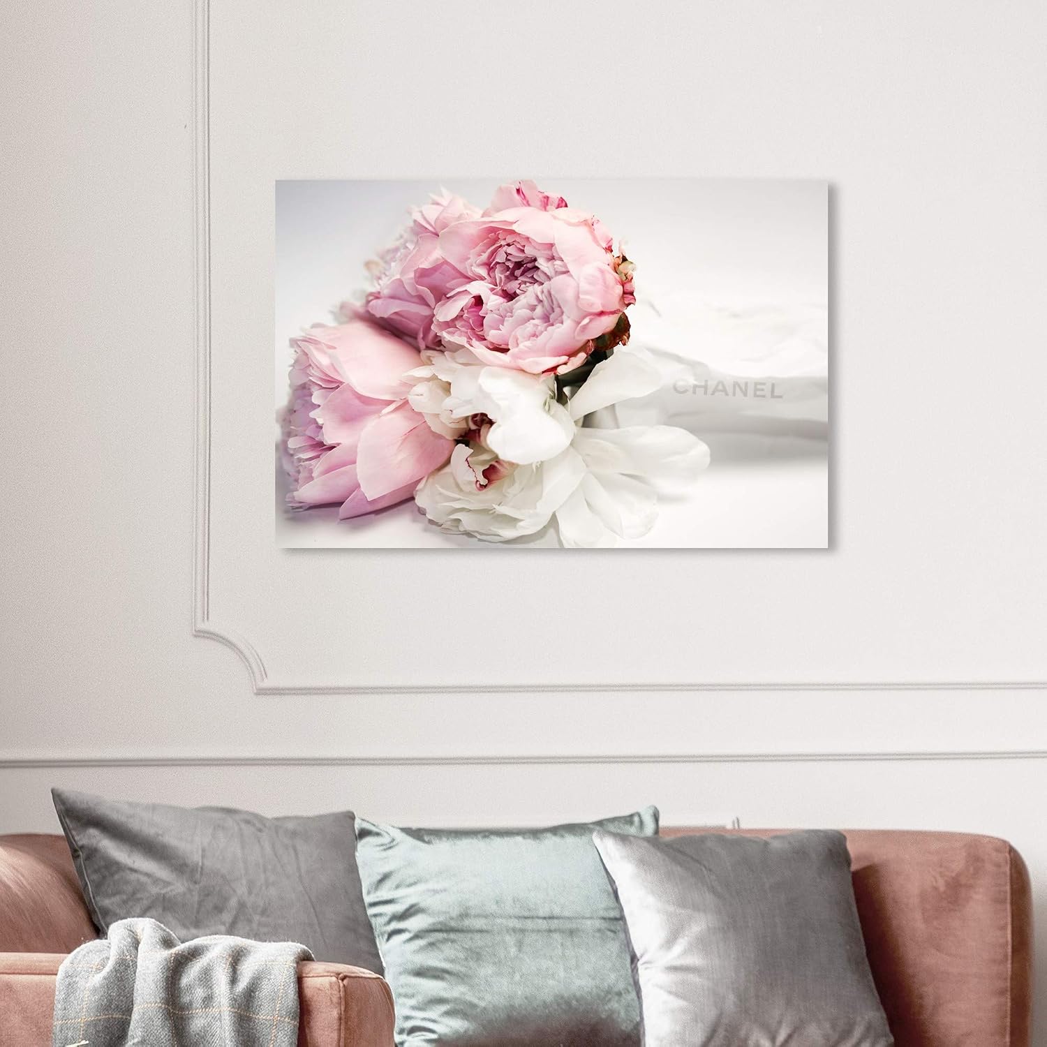 Oliver Gal Peonies and Magnolia Love Canvas Print Wall Art for Living Room, Bedroom, and Bathroom, 36' x 24', Gallery Wrapped