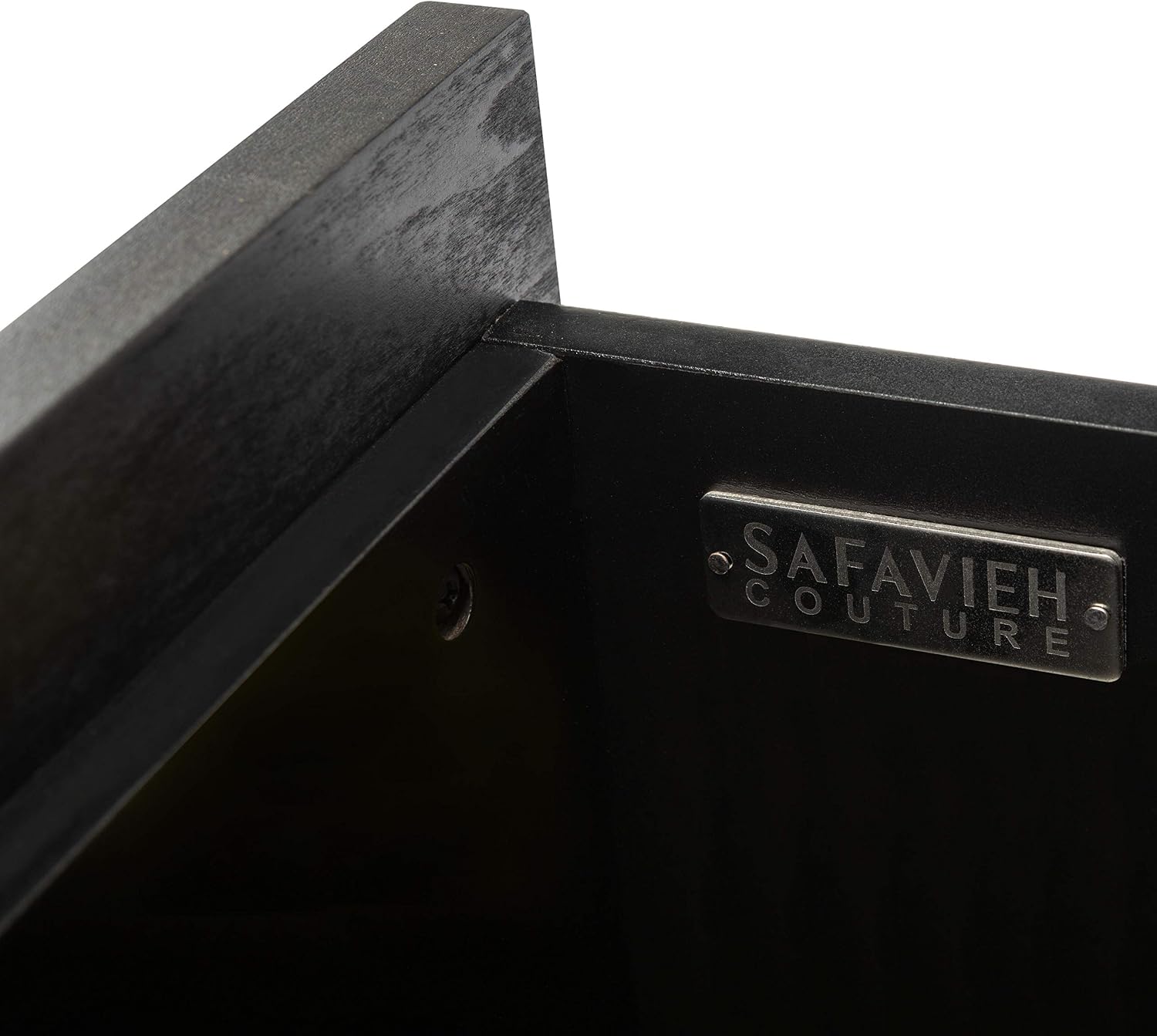 SAFAVIEH Couture Home Collection Adelyn Black & Gold 2-Drawer Nightstand, Fully Assembled (SFV7209B)
