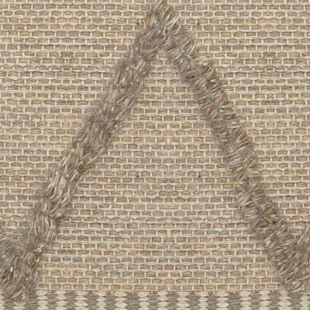 SIMPLIHOME Sweeney Boho Square Pouf in Brown Handloom Woven Pattern for the Living Room, Bedroom and Kids Room