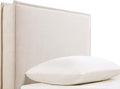 Coaster Home Furnishings - Izzy - Wood - Upholstered Panel Headboard with Flange Details, Foam Padding and Contemporary Style - Bedroom - Twin Size - Sand - 315985T