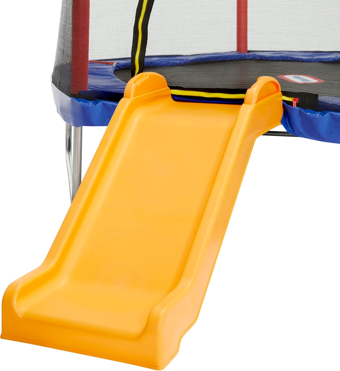 Little Tikes Climb 'n Slide 7ft Trampoline Outdoor, Ages 3-10 with Slide and Climbing Steps, Boys and Girls, Attached Shoe Holder