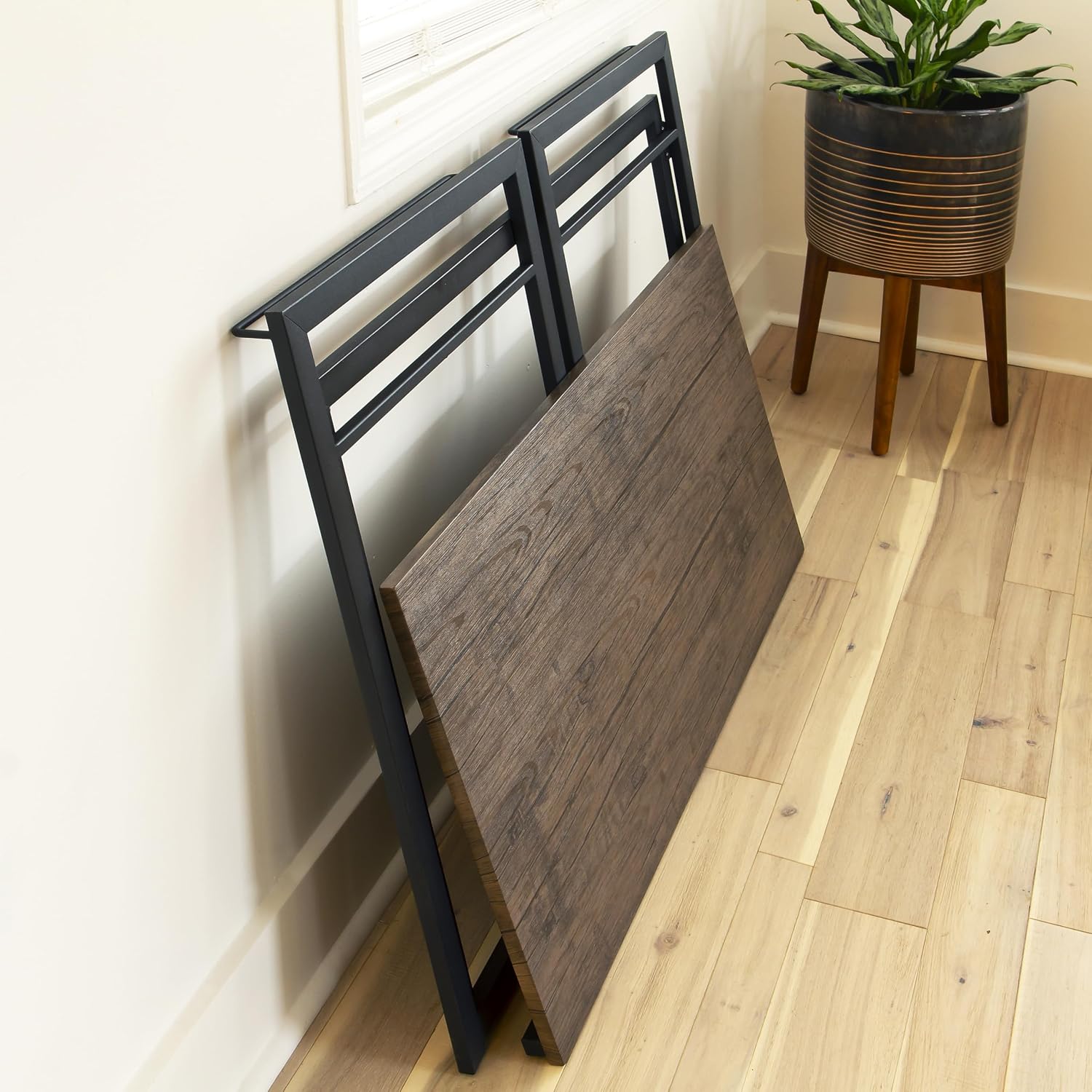 Flash Furniture Walker Rustic Home Office Folding Computer Desk - 40'