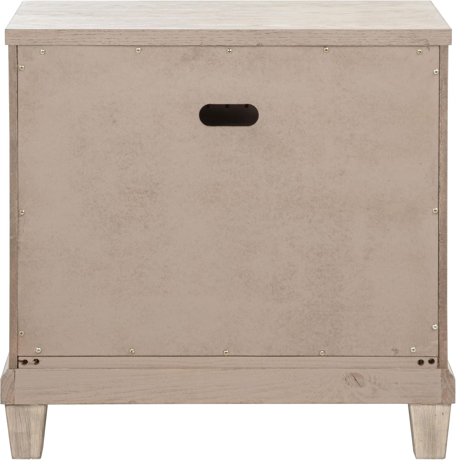 Coaster Home Furnishings - Pembroke - Wood - 2-Drawer Nightstand with Ring Pulls, Stepped Trim, Cable Access and Wood Grain Detail - Bedroom - Washed Oak - 215922