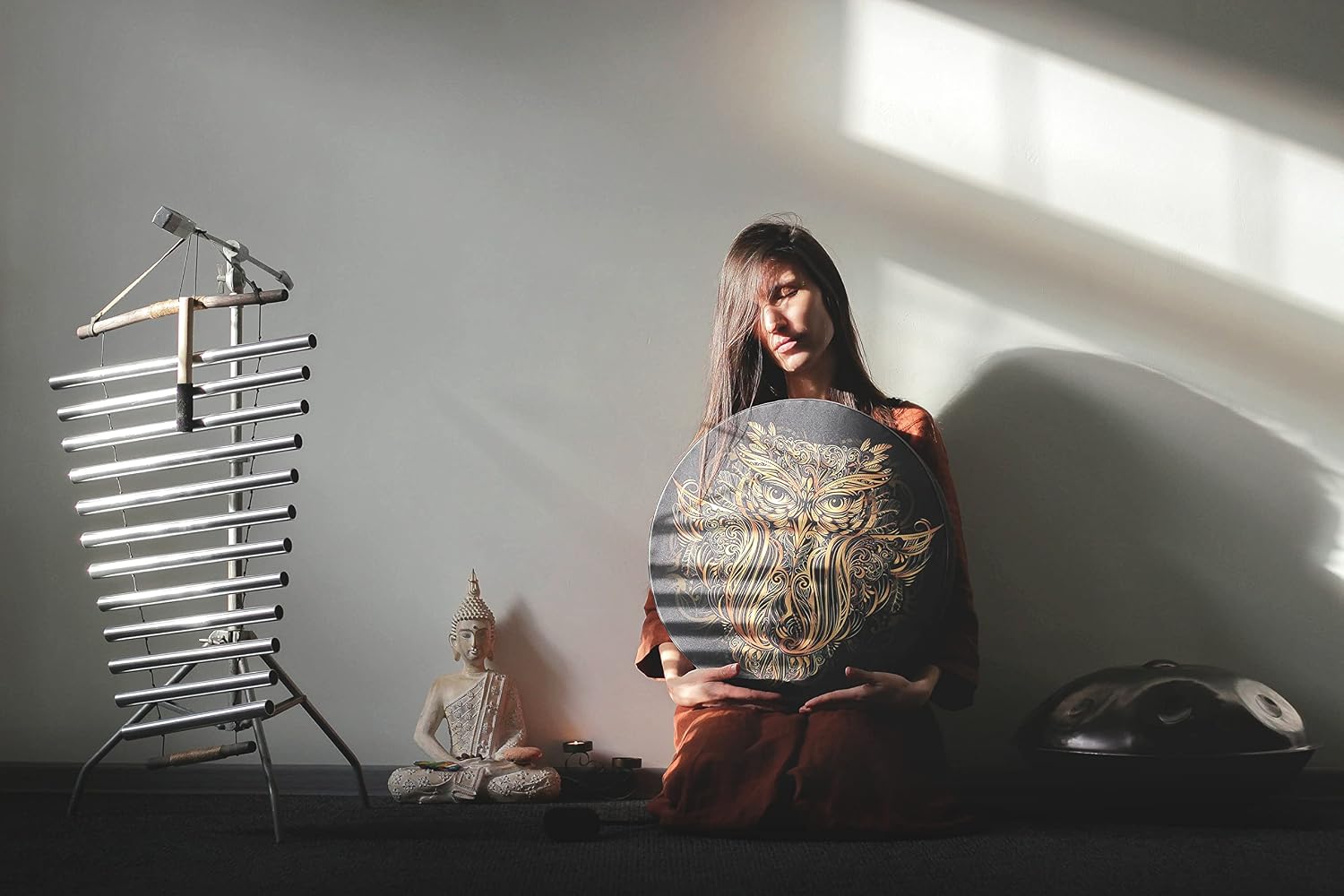 Healing Tool 'Chakra Sound' Rawa | 12-note Tubular Flow Chimes | Meditation Bowl Sound | C major Chakra Scale| Sound Bath Instrument