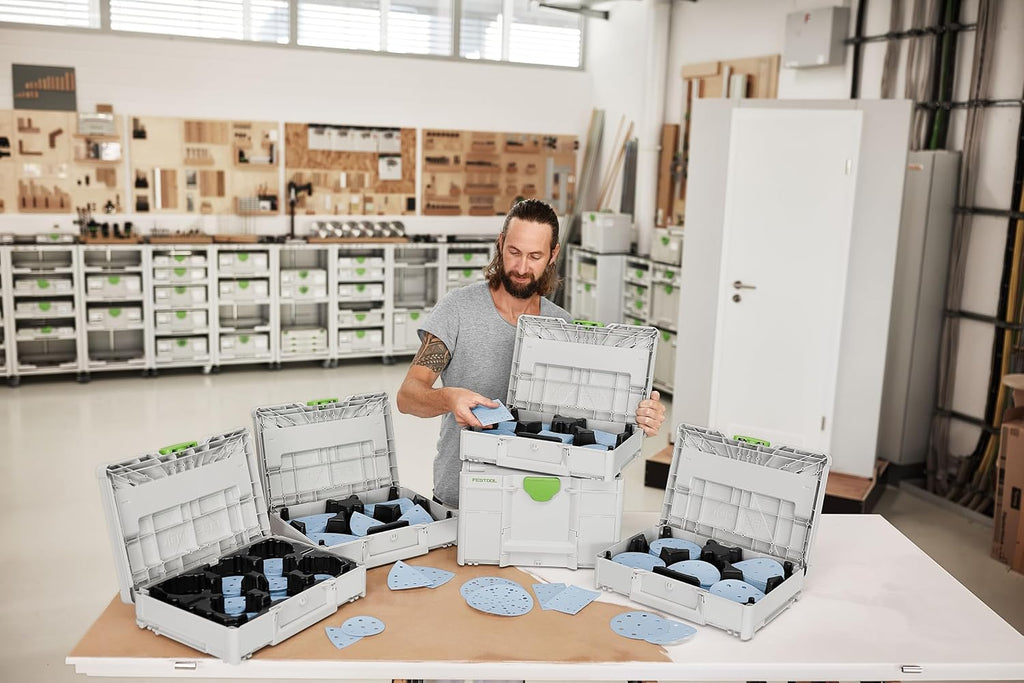Festool 578194 Granat RTS 3.15-Inch x 5.24-Inch (80x133mm) Abrasive Systainer³ SYS-STF 80X133 GR-Set
