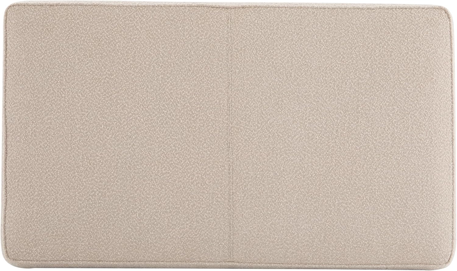 Christopher Knight Home Hillman Boucle Fabric Ottoman with Wood Frame,Rectangular Footrest Bench,Non Storage Ottoman Bench for Living Room Bedroom Entryway Home Decor,Light Brown