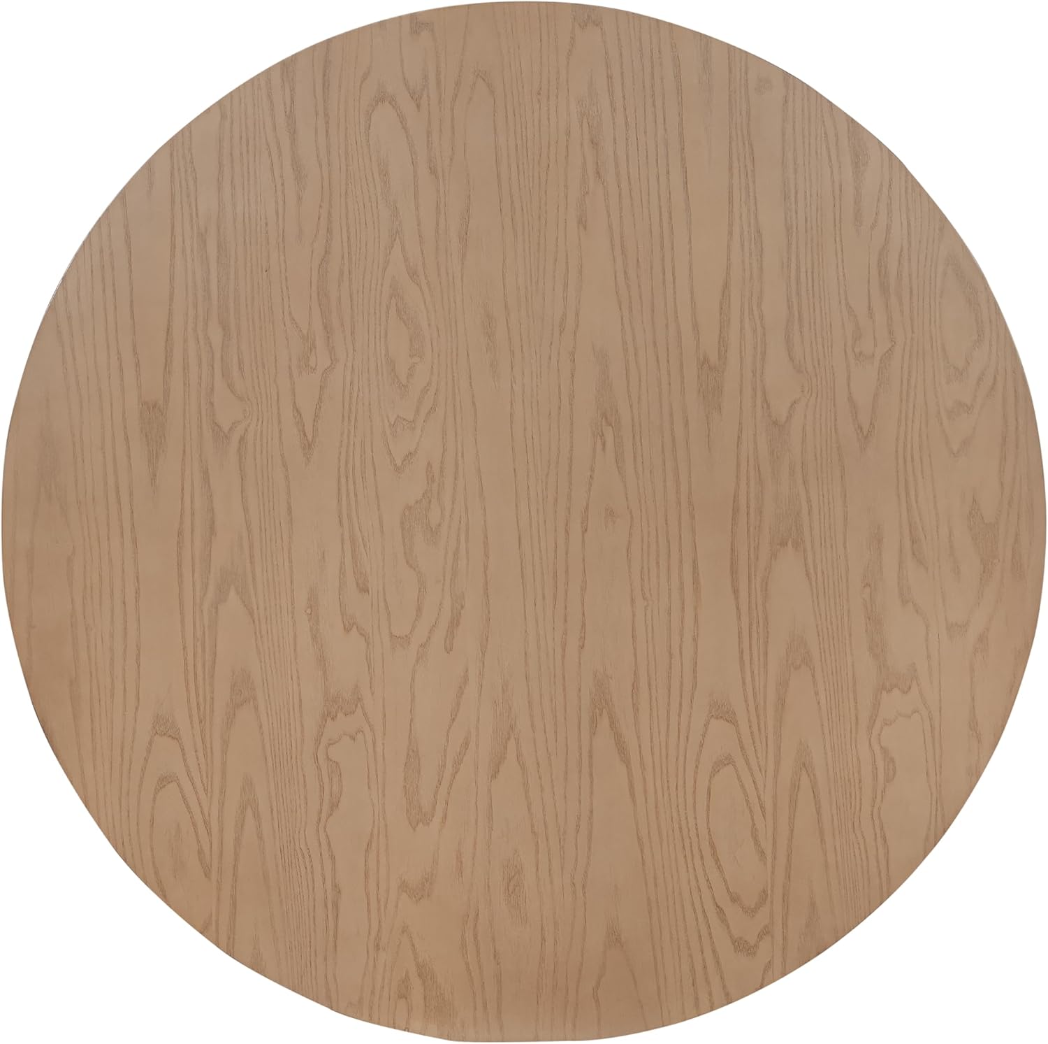Christopher Knight Home Mundo Round Dining Table for 4, Rustic Wooden Kitchen Table with Pedestal Base, Circle Farmhouse Dinner Furniture for Dining Room, Kitchen, Living Room, Light Natural