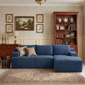 96' Right Facing Sectional Sofa Boneless Couches for Living Room - L Shaped Compressed Cloud Couch with Deep Seat in A Box