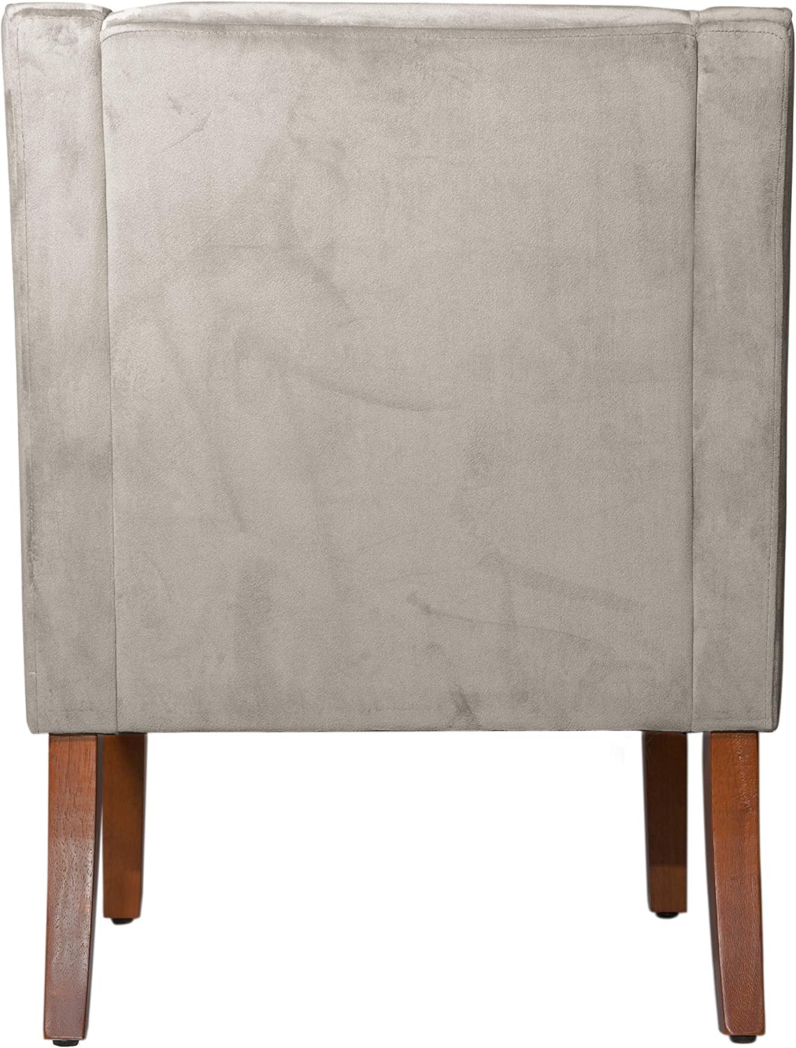 HomePop Classic Swoop Arm Accent Chair - Gray Velvet